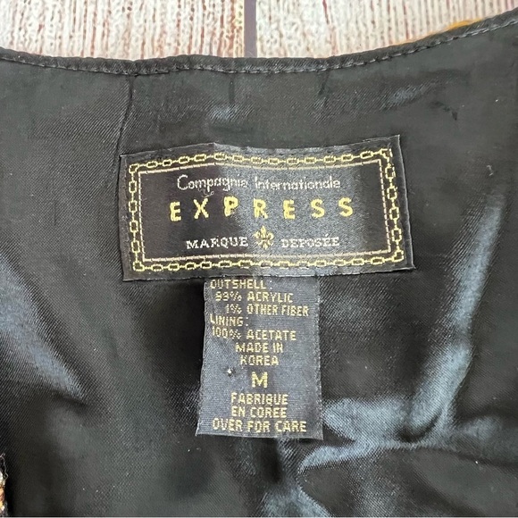 EXPRESS Vintage Tapestry Vest Medium - Picture 3 of 6